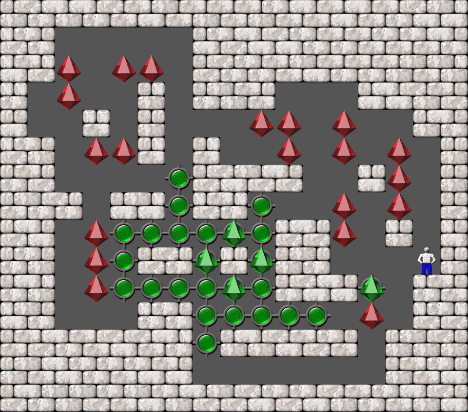 Сокобан More Bugs collections уровень 205